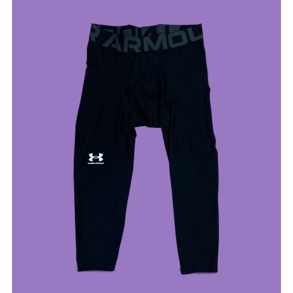 Under Armour Heatgear Compression 3/4 Pants Black MENS MEDUM